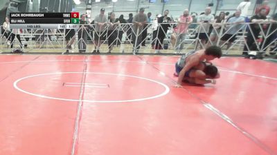 145 lbs Rr Rnd 1 - Jack Rohrbaugh, TNWC White - HSB vs Eli Hill, 5forty Brawlers - HSB
