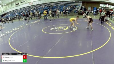 14U Boys - 126 lbs Cons. Round 3 - Joseph Stewart, Ohio vs Burke Malyurek, Touch Of Gold Wrestling Club