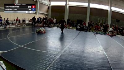 67-73 lbs Semis - Peyton Potter, Wyoming vs Lilly Rollans, Nevada