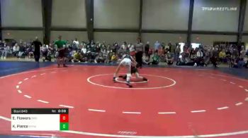 100 lbs Consolation - Evan Flowers, Storm Wrestling Center vs Knox Pierce, Franklin County Youth Wrestling