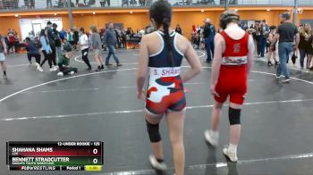 125 lbs 2nd Place Match - Bennett Stradcutter, KNIGHTS YOUTH WRESTLING vs Shahana Shams, C2X