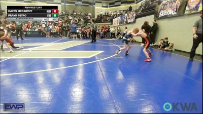 58 lbs Consolation - Hayes McCarthy, Husky WC vs Frank Petro, Cowboy Wrestling Club