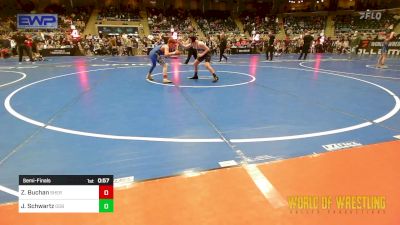 100 lbs Semifinal - Zeek Buchan, Sherman Challengers vs Jackson Schwartz, GGB Ohio