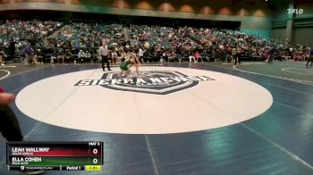 105 lbs Semifinal - Ella Cohen, Palo Alto vs Leah Wallway, Kelso (Girls)