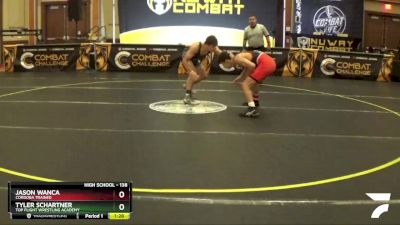 138 lbs Cons. Round 3 - Tyler Schartner, Top Flight Wrestling Academy vs Jason Wanca, Cordoba Trained