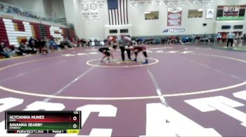 132 lbs Cons. Round 2 - Savanna Searby, Kimberly vs Alycianna Nunez, Elko