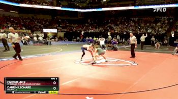 113 Class 2 lbs Champ. Round 1 - Parker Lutz, St. Michael The Archangel Catholic vs Darrin Leonard, Boonville