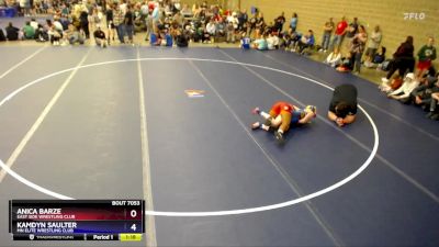 Semifinal - Anica Barze, East Side Wrestling Club vs Kamdyn Saulter, MN Elite Wrestling Club