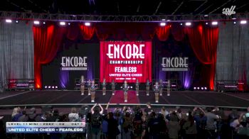 United Elite Cheer - FEARLESS [2025 L1.1 Mini - PREP - D2 Day 1] 2025 Encore Grand Nationals