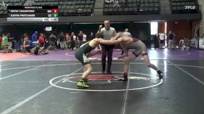 174 lbs Quarterfinal - Justin Pritchard, Evergreen State College vs Devin Crawford, Montana State-Northern