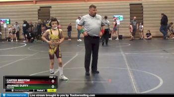 64 lbs 5th Place Match - Carter Bristow, Henlopen Hammers vs Journee Duffy, Milford