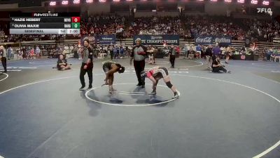 G 152 lbs Semifinal - Hazie Hebert, North Vermilion Girls vs Olivia Maxie, Baton Rouge Girls