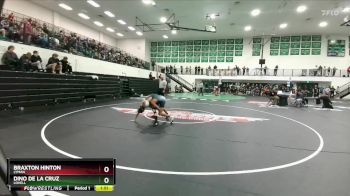 132 lbs Champ. Round 1 - Dino De La Cruz, Lovell vs Braxton Hinton, Lyman