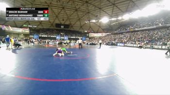Boys 2A 106 lbs Cons. Round 1 - Antonio Hernandez, Tumwater vs Gracin Bashaw, Columbia River