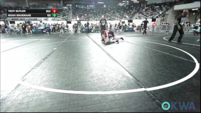 110 lbs 5th Place - Troy Butler, Weatherford Youth Wrestling vs Noah Shuemake, Viking Wrestling Club