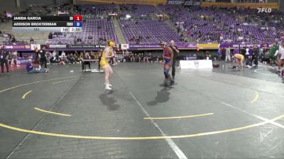 131 lbs Placement (4 Team) - Janida Garcia, Emmanuel University vs Addison Broxterman, Fort Hays State