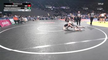 2A/1A Boys 120 Quarterfinal - Hunter Ehrmantrout, Mohawk Boys vs Braden Nielsen, Culver Boys
