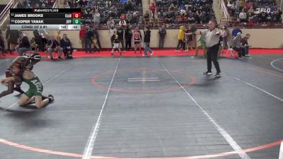 95_B lbs Consi Of 8 #1 - James Brooks, Clarion vs Cooper Yanak, Jefferson Morgan