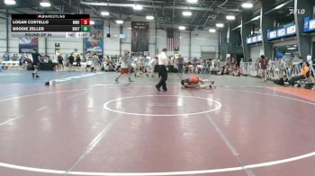 113 lbs Round Of 64 - Logan Costello, MetroWest United Black vs Brodie Zeller, Team Shutt Bowman (TSB)