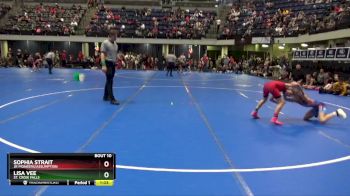 70 lbs Round 1 - Lisa Vee, St. Croix Falls vs Sophia Strait, Jr Pioneers/Assumption