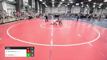 120 lbs Rr Rnd 3 - Antonio Giambanco, 4M Strength vs Brock Claypool, Illinois Cornstars White