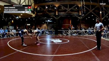 138 lbs Semis & 3rd Wb (16 Team) - Greg Christie, Coahulla Creek vs Riley Mortensen, Union County