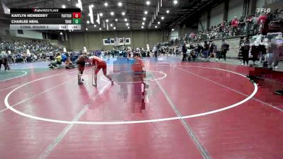 125 lbs Cons. Round 2 - Charlee Nehl, Tonganoxie vs Kaitlyn Newberry, Platte County