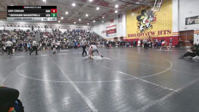 144 lbs Cons. Round 1 - Levi Chicas, Canyon View vs Giovanni Magistrelli, Lake Catholic