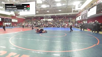 217 lbs Cons. Round 2 - George Llaune, College Park vs Callon Lopez, Rancho Cotate