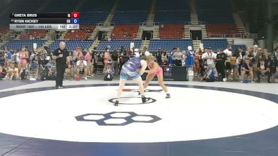 145 lbs Champ. Rd Of 16 - Greta Brus, Iowa vs Ryen Hickey, Colorado