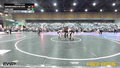 145 lbs Round Of 16 - MichaelAngelo De Leon, Oakdale vs Liam Land, Concede Nothing