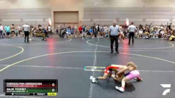 41 lbs Round 3 (6 Team) - Chenzalynn Greenough, Ragin Raisins Wrestling Club vs Najm Toomey, Backyard Brawlers