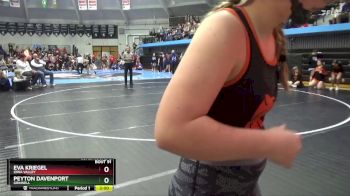 115 lbs Cons. Round 2 - Peyton Davenport, Grinnell vs Eva Kriegel, Iowa Valley