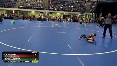 45 lbs Round 4 - Cal Boehlke, No Nonsense Wrestling vs Bennett Burich, Mollitium Wrestling Club