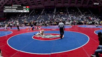 1A-126 lbs Cons. Round 2 - Braylan Thomas, Crawford County vs Samson Dobbs, Commerce Hs