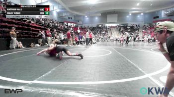 120 lbs Consi Of 8 #2 - Nathan Hall, Broken Arrow Wrestling Club vs Riley Robb, IRONMEN Wrestling Club