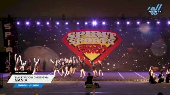 Black Widow Cheer Gym - Mania [2025 L1 - U12 Large Day 1] 2025 Spirit Sports Canadian Clash