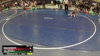 51 lbs Cons. Round 5 - Brax Peterson, Athlos Wrestling vs Rex Orpinela, Shootbox