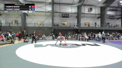 Junior Girls FS - 115 lbs 3rd Place Match - Kamryn Mason, WA vs Jazmine Turner, CA