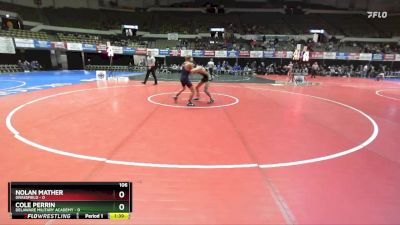 106 lbs Quarters & Wb (16 Team) - Nolan Mather, Grassfield vs Cole Perrin, Delaware Military Academy