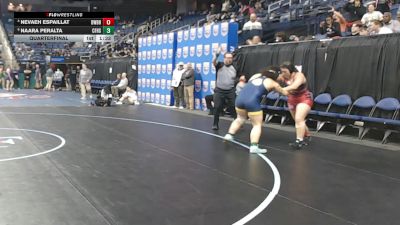7A - 165 lbs Quarterfinal - Naara Peralta, Cape Fear High School vs Nevaeh Espaillat, David W. Butler High School