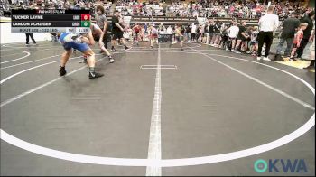 132 lbs Semifinal - Tucker Layne, Lions Wrestling Academy vs Landon Achziger, Choctaw Ironman