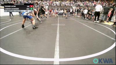 132 lbs Semifinal - Tucker Layne, Lions Wrestling Academy vs Landon Achziger, Choctaw Ironman
