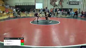 113 lbs 3rd Place - Gabriel Pecaitis, Gettysburg vs Josh Martz, South Western