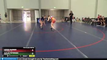 152 lbs Placement Matches (8 Team) - Aspen Barber, Colorado vs Kaylie Petersen, Indiana