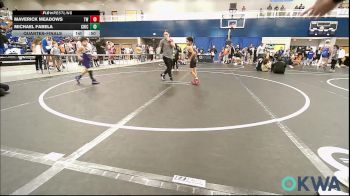 52 lbs Quarterfinal - Maverick Meadows, Tuttle Wrestling vs Michael Fabela, Chickasha Youth Wrestling