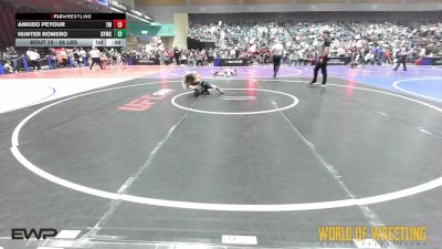 58 lbs Round Of 32 - Ankido Peyour, Turlock Wrestling vs Hunter Romero, Greenwave Youth Wrestling Club