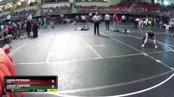 112 lbs Champ. Round 2 - Logan Goepfert, Nebraska Boyz vs Jaxon Petersen, CWO