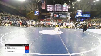 120 lbs Cons 128 #2 - Jack Bridenstine, Minnesota vs Ryan Kennedy, Ohio