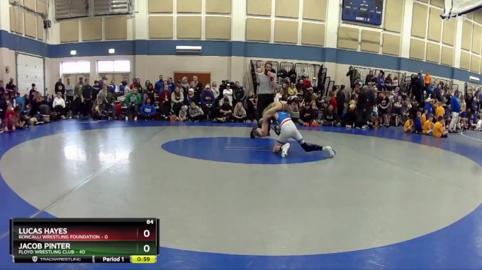 84 lbs Round 3 (10 Team) - Jacob Pinter, Floyd Wrestling Club vs Lucas ...